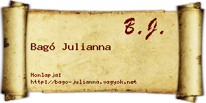 Bagó Julianna névjegykártya