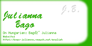 julianna bago business card